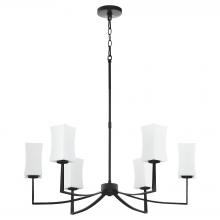  681-6-59 - Ayala 6 Light Chandelier, Matte Black