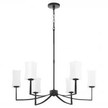  681-8-59 - Ayala 8 Light Chandelier, Matte Black