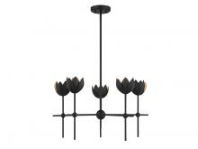  M100131MBK - 5-Light Chandelier in Matte Black