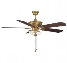  M2026NBRV - 52" 2-Light Outdoor Ceiling Fan in Natural Brass