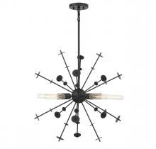 Savoy House Meridian M7027MBK - 5-Light Pendant in Matte Black