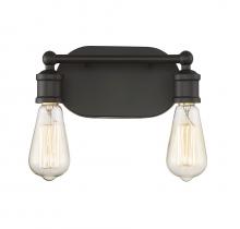  M80011ORB - 2-Light Bathroom Vanity Light in Oil Rubbed Bronze