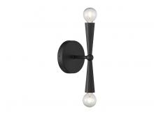  M90110MBK - 2-Light Wall Sconce in Matte Black