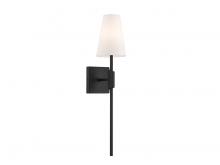  M90114MBK - 1-Light Wall Sconce in Matte Black