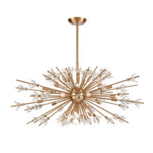  12768/29 - Starburst 48'' Wide 29-Light Chandelier - Satin Brass