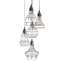  225039 - Silver Wire 5-Light Mini Pendant Fixture