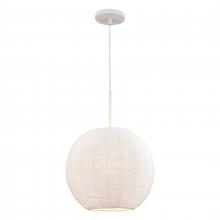  52255/1 - Sophie 14'' Wide 1-Light Pendant - White Coral