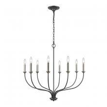  63097/8 - Madeline 32.5'' Wide 8-Light Chandelier - Dark Gray