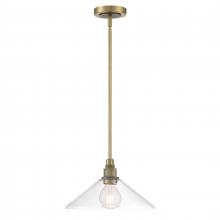  6331-ANOB-CL - Charis 12.5'' Wide 1-Light Pendant - Antique Brass with Oil Rubbed Bronze