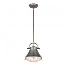  67765/1 - Urbanite 9'' Wide 1-Light Mini Pendant - Weathered Zinc