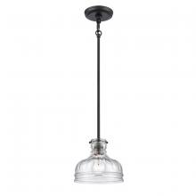  67915/1 - Orinoco 8'' Wide 1-Light Mini Pendant - Matte Black