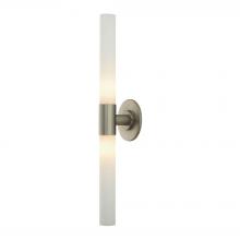 ELK Home BV821-10-16M - Long Cylinder 2-Light Vanity Lamp in Matte Satin Nickel with White Opal Glass