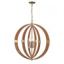  H0019-9620 - Pyrus 27'' Wide 4-Light Pendant - Brown