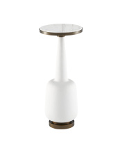 Currey 4000-0079 - Greta White Drinks Table