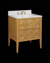  3800-0010 - Santos 28" Sea Sand Vanity with Rectangular Undermount Sink