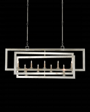  9000-0634 - Middleton Rectangular Silver Chandelier