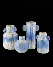  1200-0738 - Paros Blue Vase Set of 4