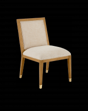 Currey 7000-0882 - Santos Sea Sand Side Chair, Liller Malt