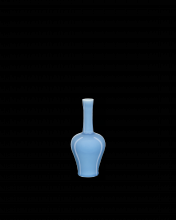  1200-0611 - Sky Blue Straight Neck Vase