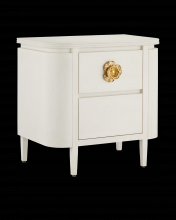 Currey 3000-0279 - Briallen White Nightstand