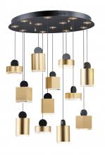  E20869-75BKGLD - Nob-Multi-Light Pendant