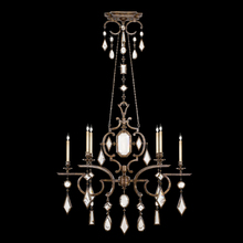  708940-3ST - Encased Gems 50"W Oblong Chandelier