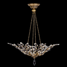 freight is 11.5% 776340ST - Crystal Laurel 35"W Round Pendant