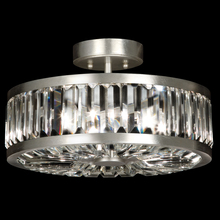  815740ST - Crystal Enchantment 16"W Round Semi-Flush Mount